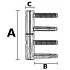 Zawias wkr.EXACTA 495 16mm srebrny ocynk