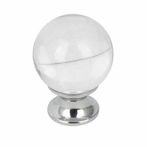 U Gałka CRYSTAL D30mm M6/Biały