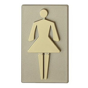 Oznaczenie INV WC oliwka dziewczynka