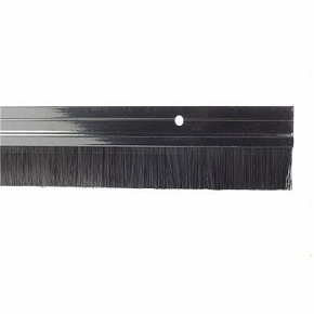 Listwa uszczelniająca ze szczotką 24mm Aluminiowa CZARNA 1mb