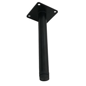 U Noga prosta H175-180, płyta 60x60x3, fi20 czarna