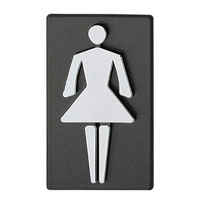 Oznaczenie INV WC grafit dziewczynka