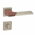 Klamka LIKE-QR M91/WOOD + szyld WC