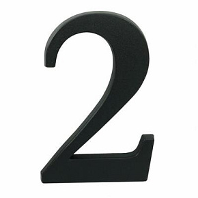Cyferka SP 19cm czarna 2