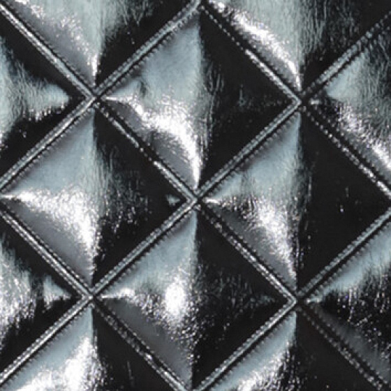 STANDOM Koženkové čalounění dveří vzor KARO T3 Černá lakovaná velké 10x10
