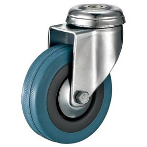 Zestaw jezdny z kołem szarym śr. 75mm/60kg, otwór mocujący