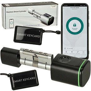 Zamek elektroniczny SMART wkładka inteligentna do drzwi odcisk palca bluetooth Zamek elektroniczny SMART wkładka inteligentna do drzwi odcisk palca bluetooth