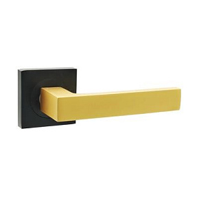 Klamka QUBIK-QR czarny/K-GOLD MAT