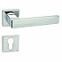 Klamka BIBLO-QR M6 chrom + szyld PZ