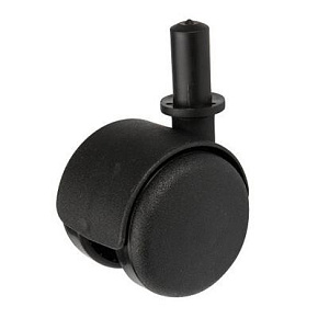 Kółko meblowe śr. 50mm/40kg, nakładka, czarne